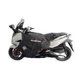 Coprigambe Termoscud R220X, un coprigambe nero impermeabile. Progettato per scooter e moto. Di Tucano Urbano.